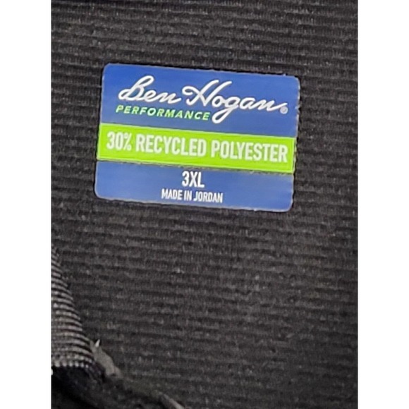 Ben Hogan Golf Polo Black Shirt Adult 3XL Activewear Dry Fit Big & Tall - Picture 6 of 7